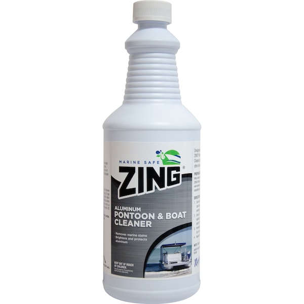 Zing ZING 10121 Marine Safe Aluminum and Pontoon Boat Cleaner 32 oz